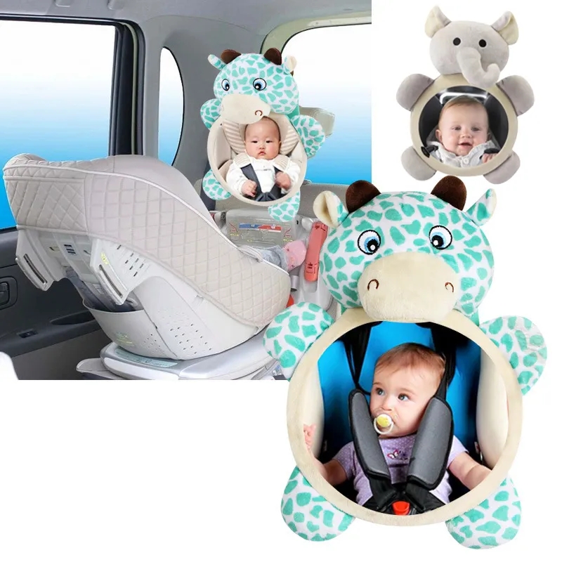 Wearable Baby Monitor - ベビーカーミラー安全カーシートミラー後向きカーシートミラーワイドクリスタルクリアビュー飛散防止車子供用モニター