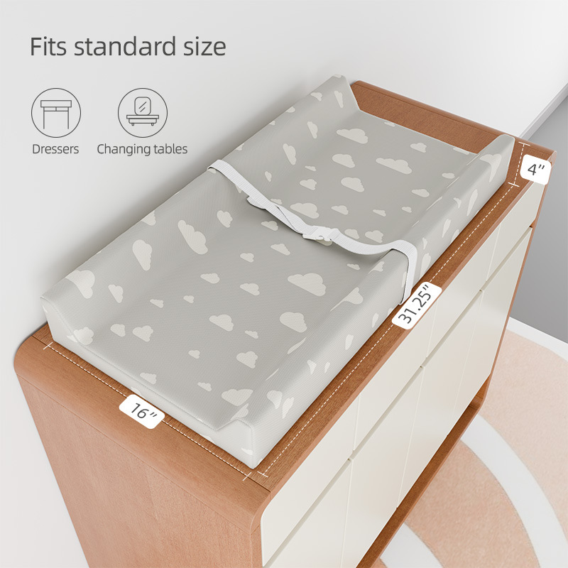 Baby Mattress Waterproof - 洗えるカバー付きベビーおむつ替えパッド、標準的なおむつ替え台やドレッサーに適合、幼児用防水おむつ替えマットレス