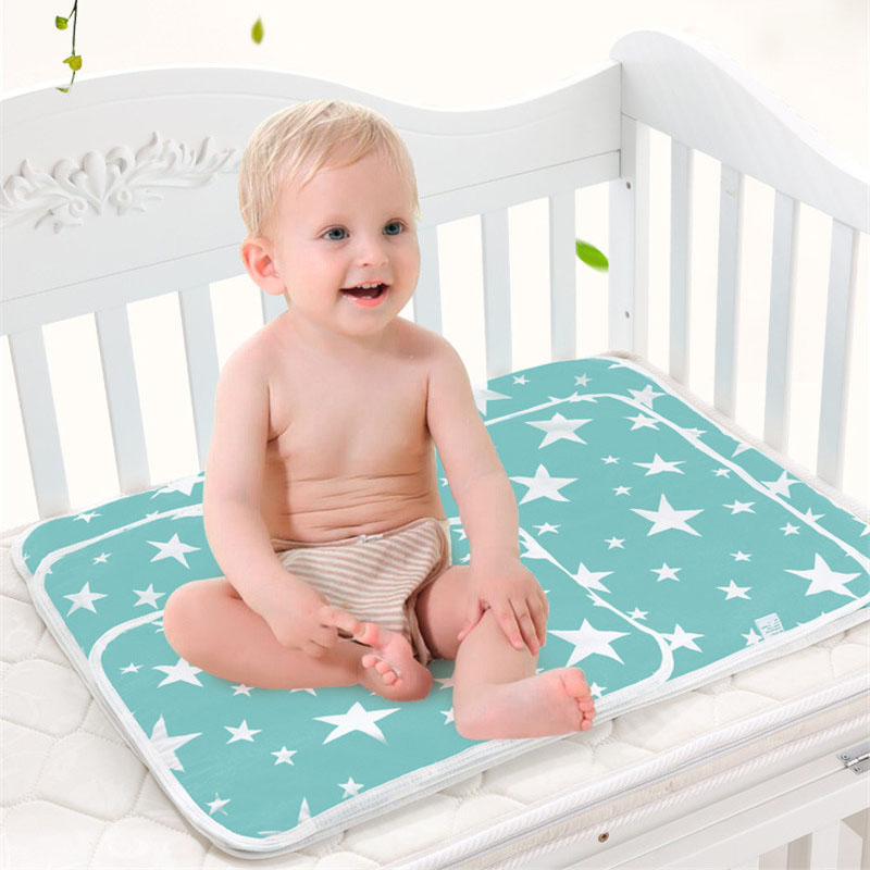 Baby Mattress Waterproof - 赤ちゃんのためのポータブル折りたたみマット,新生児のための洗える防水マットレス,子供のフローリングマット,看護パッド