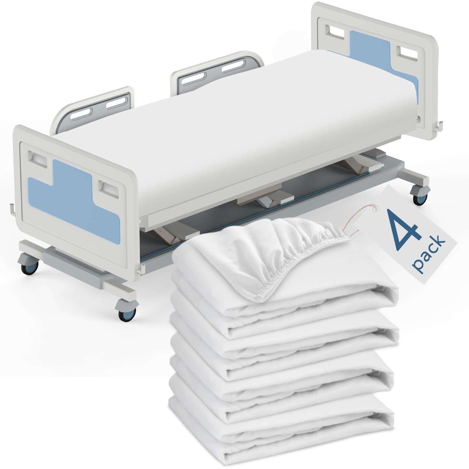 Baby Mattress Waterproof - ベビー防水マットレスカバー、ベビーベッドマットレスカバー、幼児用ケアマットカバー、病院用ベッド用ソフトスタンダードシーツ