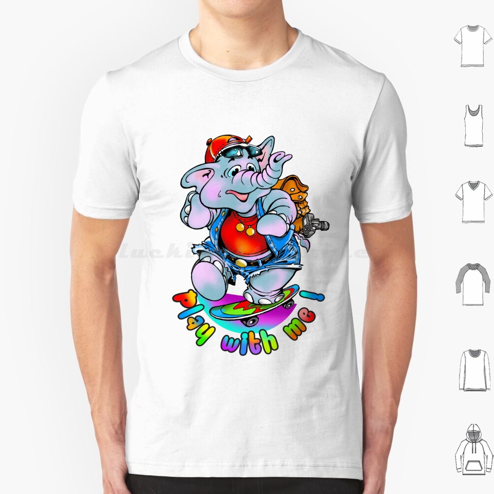 Baby Zoo Nursery - 私と遊んでください！ Tシャツ 6xl コットン クールティー ベビーエレファント