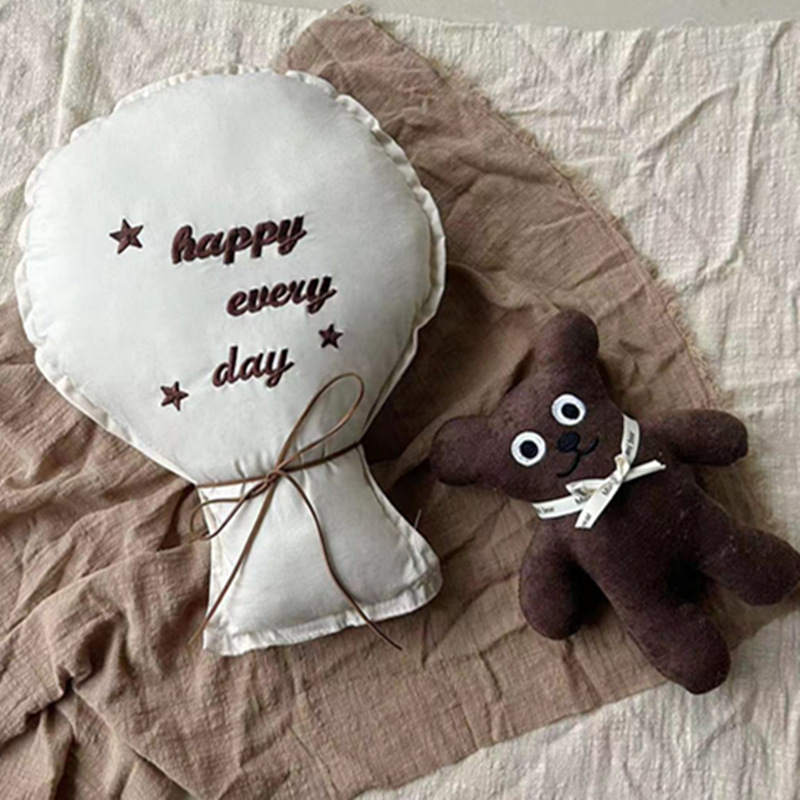 2 個綿刺繍バルーン壁掛け装飾品キッズルームかわいいデコ枕北 - Baby Nursery Embroidery のレビューと価格