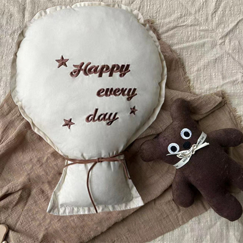 2 個綿刺繍バルーン壁掛け装飾品キッズルームかわいいデコ枕北 - Baby Nursery Embroidery のレビューと価格