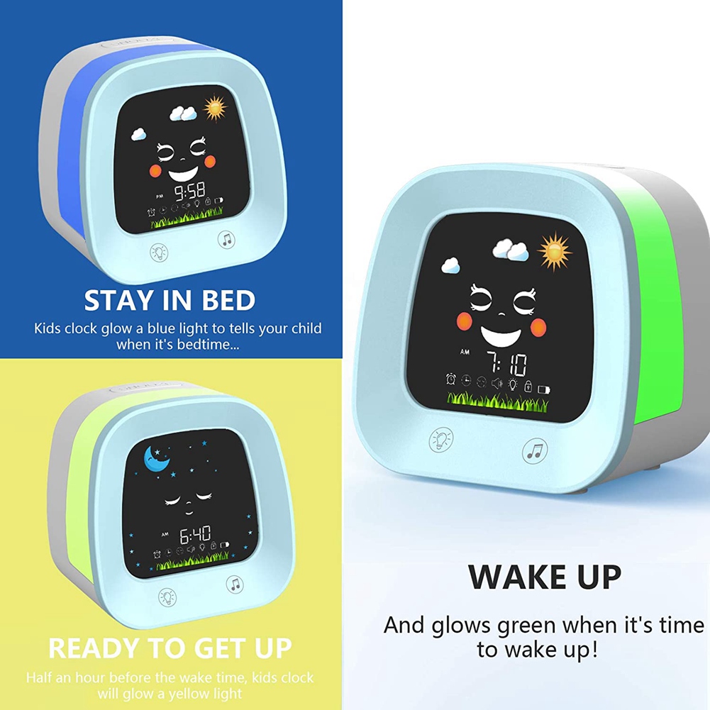 A68P-1セット目覚まし時計 子供用目覚まし時計 子供用睡 - Sound Sleep Trainer Clock のレビューと価格