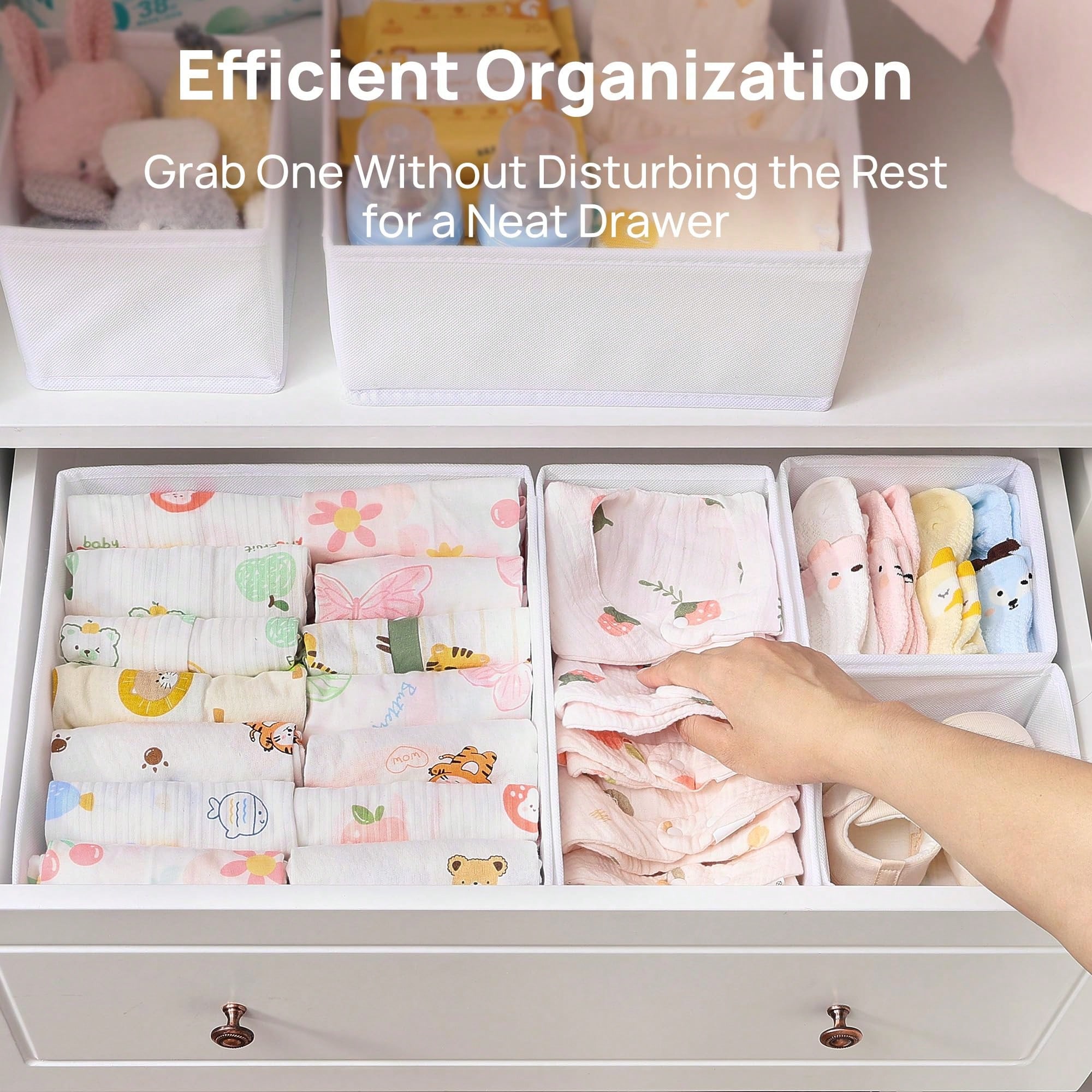 12個セット ベビー服収納ボックス ドレッサー引き出しオーガ - Baby Nursery Dresser Changing Table のレビューと価格