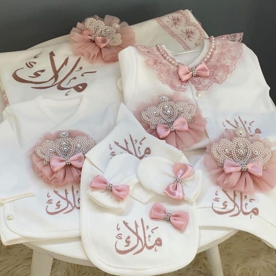 Dollbling 5 個新生児ウェルカムホーム衣装綿幼児ベ - Baby Nursery Embroidery のレビューと価格