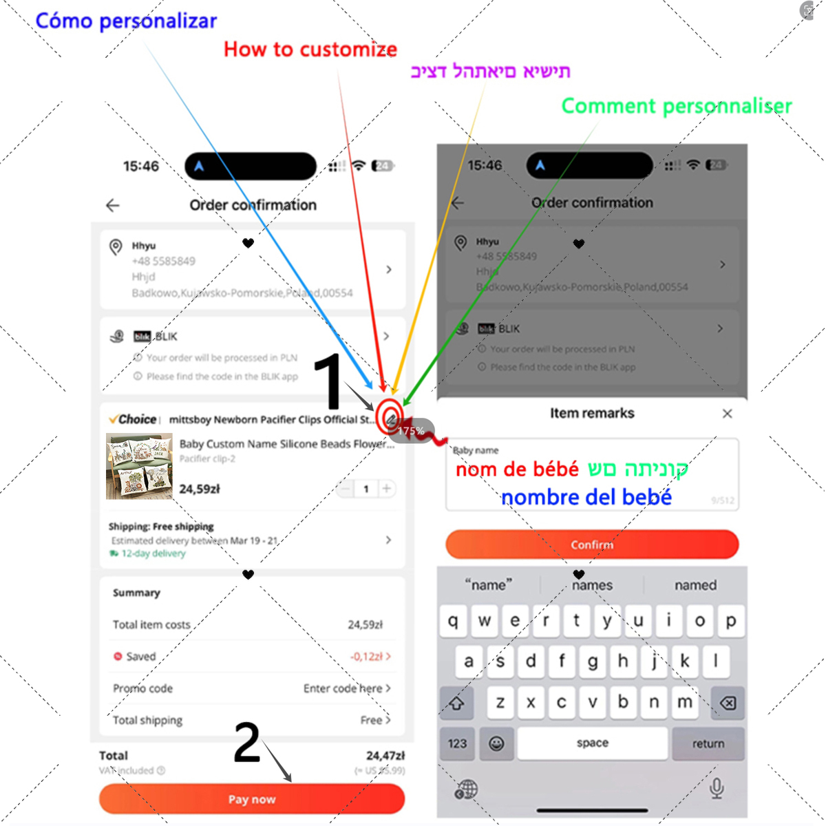 子供のためのパーソナライズされた木製の枕カバー,名前のクッシ - Baby Nursery Letters のレビューと価格
