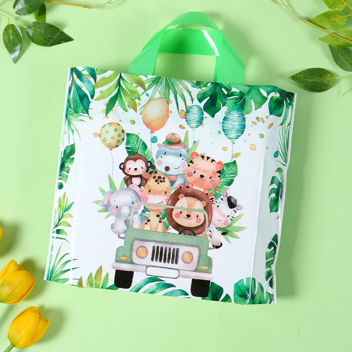 25/50 個サファリギフトバッグ不織布ジャングル動物グッズ - Baby Nursery Jungle Theme のレビューと価格