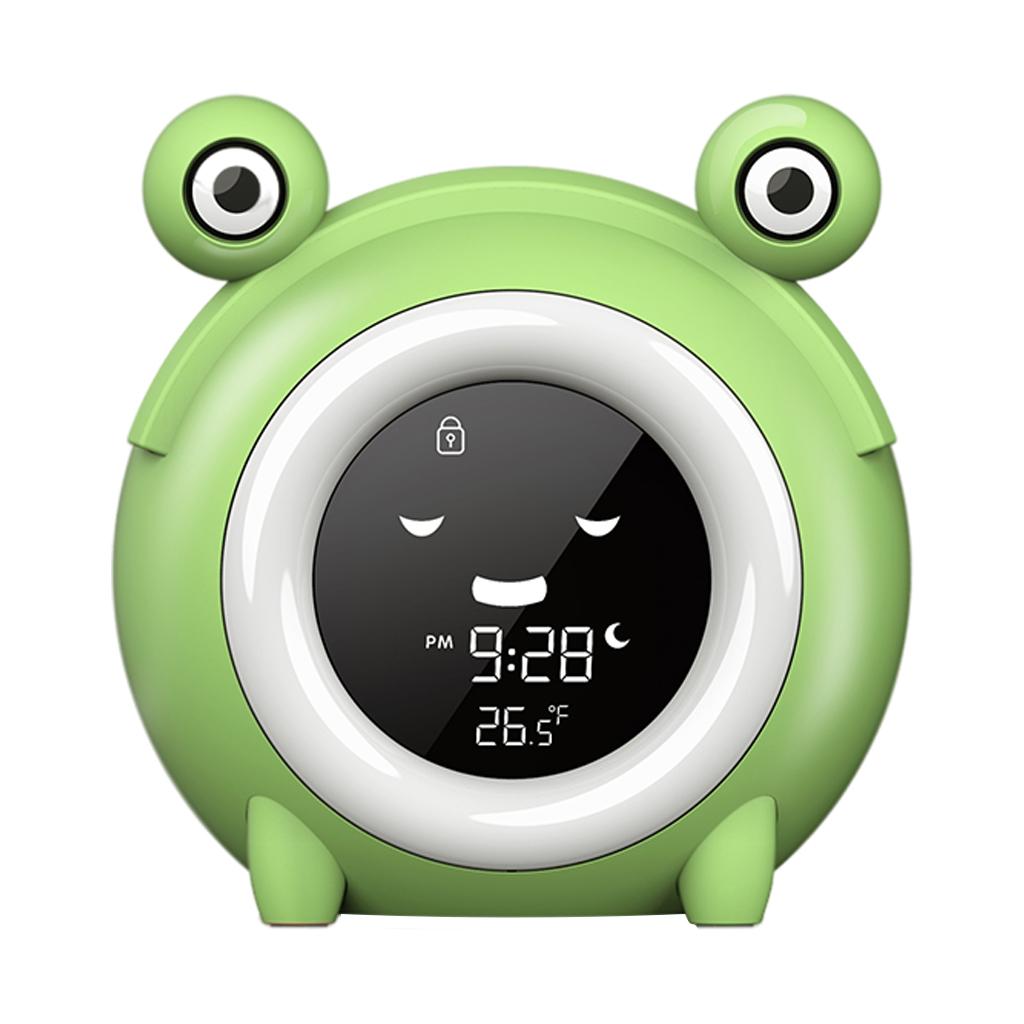 子供用目覚まし時計、5色のナイトライト付きデジタル目覚まし時 - Sound Sleep Trainer Clock のレビューと価格