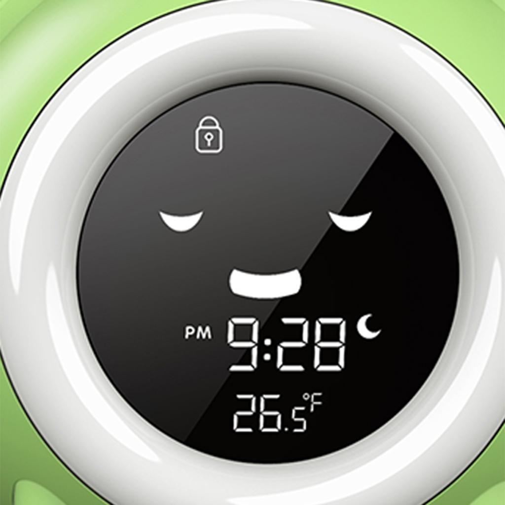 子供用目覚まし時計、5色のナイトライト付きデジタル目覚まし時 - Sound Sleep Trainer Clock のレビューと価格