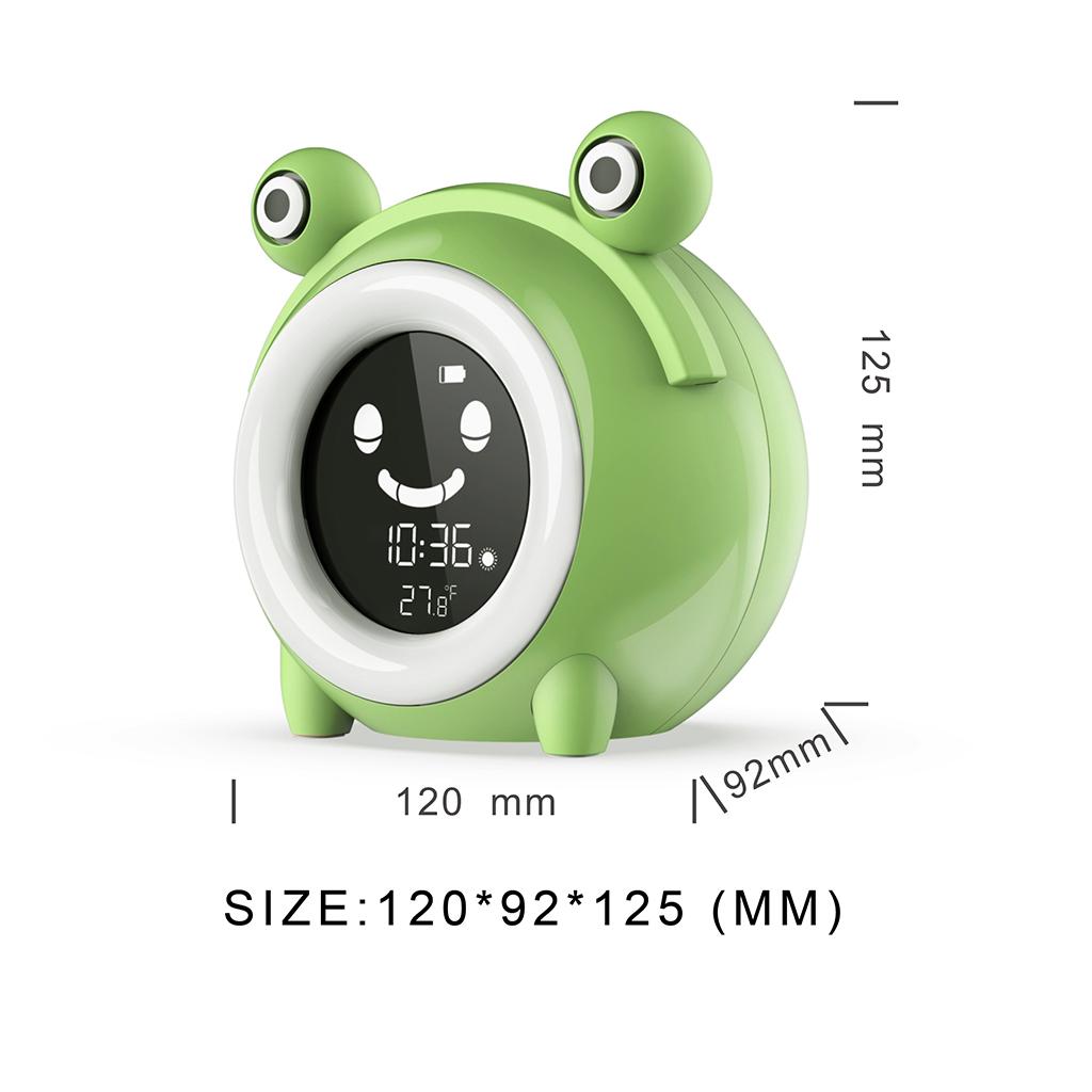子供用目覚まし時計、5色のナイトライト付きデジタル目覚まし時 - Sound Sleep Trainer Clock のレビューと価格