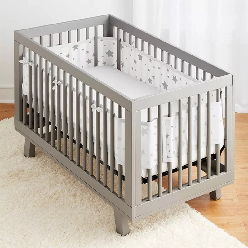 通気性のあるベビーベッドバンパー新生児寝具ベビールーム装飾ベ - Baby Nursery Glider のレビューと価格