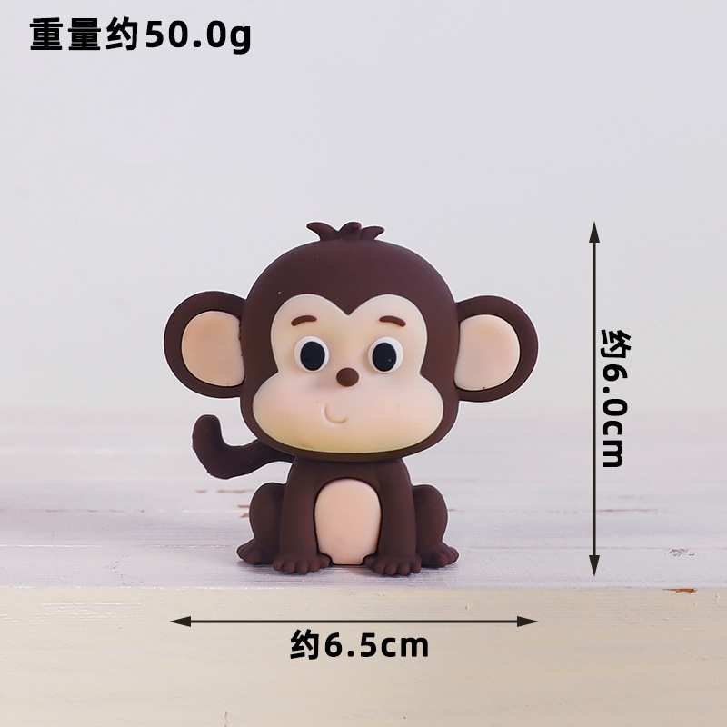 1 個ジャングルパーティーケーキトッパーサファリ動物フィギュ - Baby Nursery Jungle Theme のレビューと価格