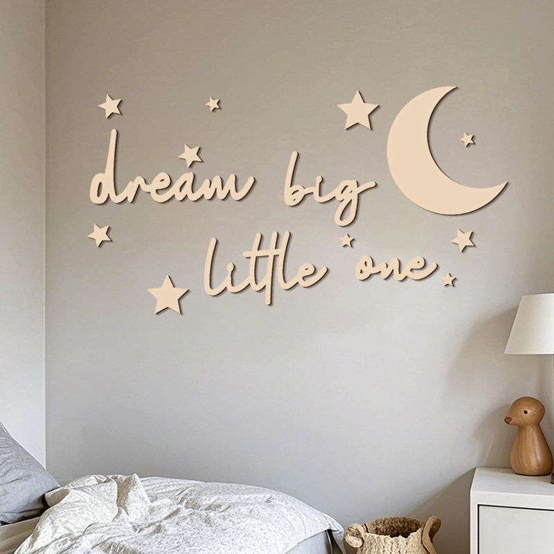 Dream Big Little One 木製看板 ウォール - Baby Nursery Letters のレビューと価格