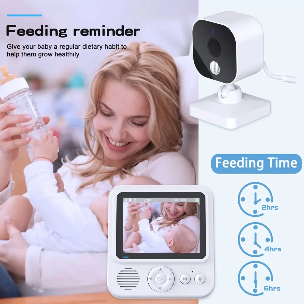 2.8インチビデオベビーモニター、ワイヤレス、親子間双方向通 - Wearable Baby Monitor のレビューと価格