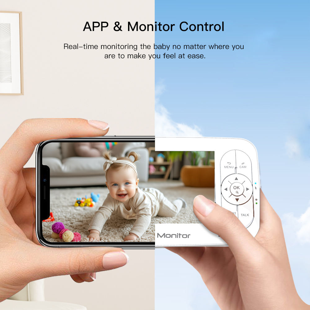 5インチ2MP 1080P APPリモートコントロールWIF - Wearable Baby Monitor のレビューと価格