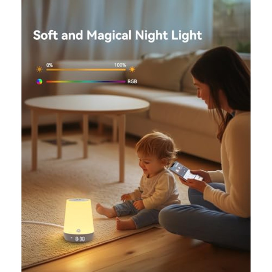 サウンドマシンベビー - ホワイトノイズサウンドマシンベビー - Sound Sleep Trainer Clock のレビューと価格