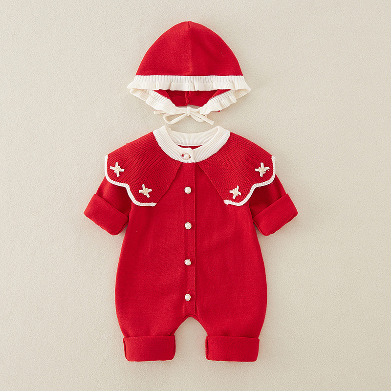 帽子,ニットロンパース,新生児服,春と秋のベビー刺embro - Baby Nursery Embroidery のレビューと価格