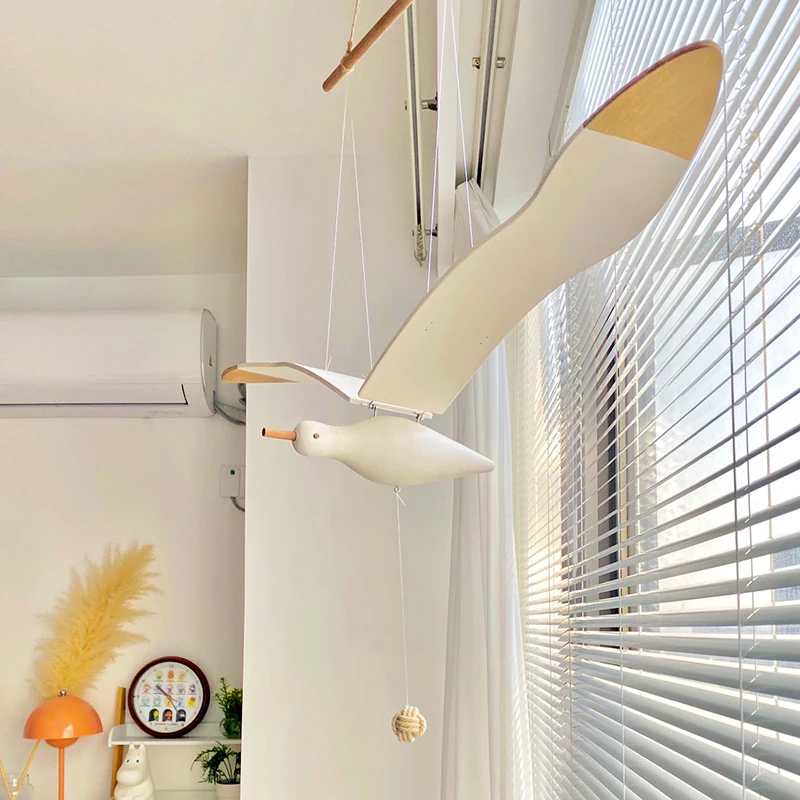 木の鳥の形をしたクリエイティブな壁掛け,子供部屋,ホテルのア - Baby Nursery Letters のレビューと価格
