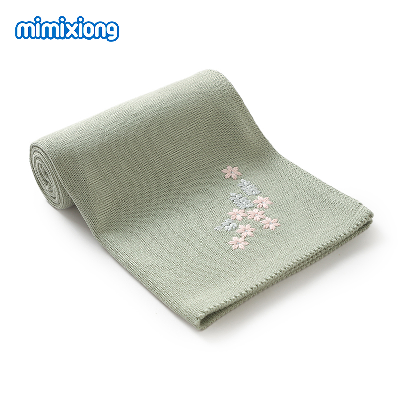 非常に柔らかい花柄の刺繍が施されたベビーブランケット,新生児 - Baby Nursery Embroidery のレビューと価格