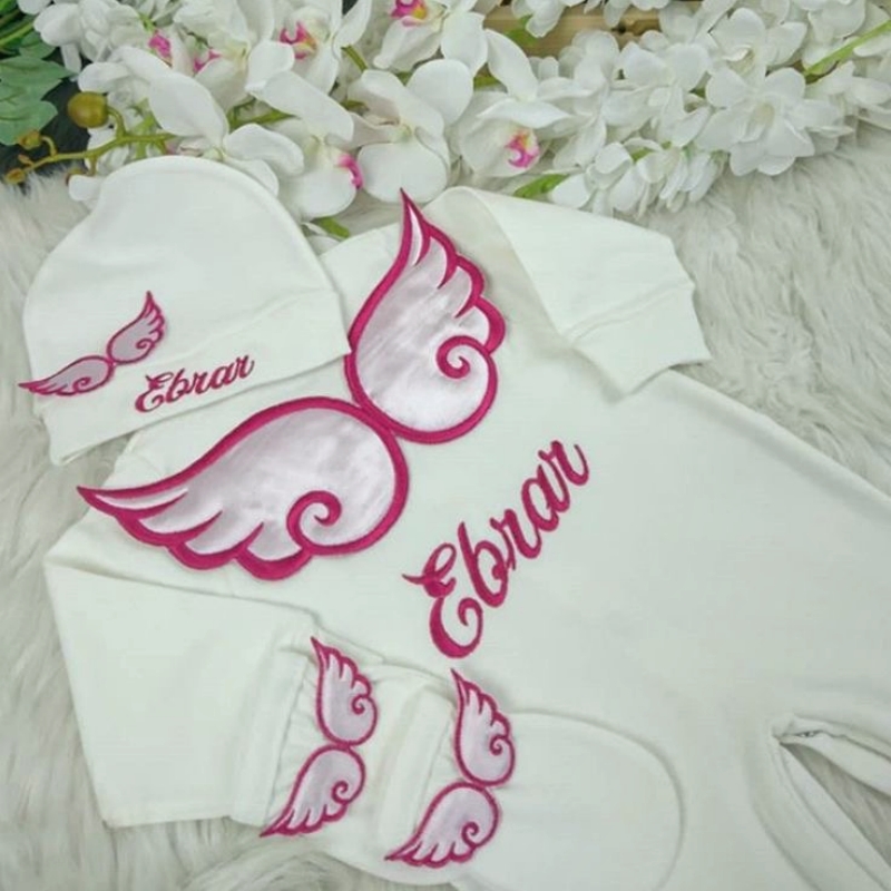 ドルリング病院の終了新生児の翼ロッパーブランケット、刺nam - Baby Nursery Embroidery のレビューと価格