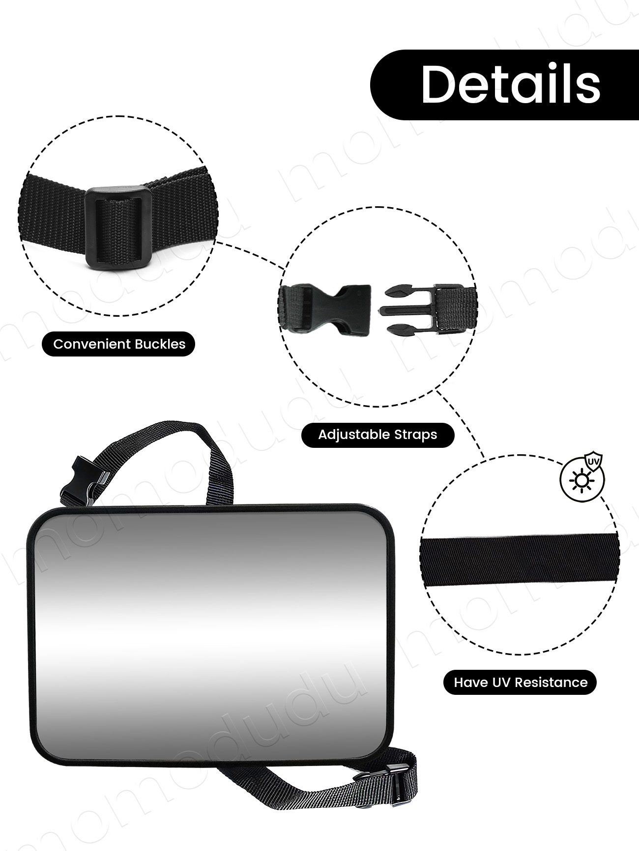 ベビーカーミラーバックミラー幼児子供監視ミラー車後部座席用ユ - Wearable Baby Monitor のレビューと価格