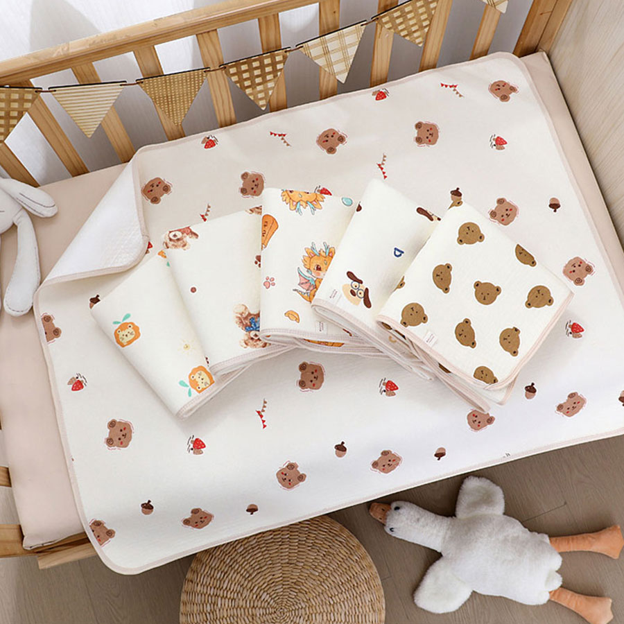 70 × 90 センチメートル赤ちゃん漫画洗える綿おむつパッ - Baby Mattress Waterproof のレビューと価格