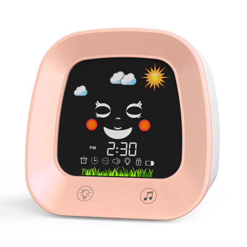 子供用睡眠トレーナー目覚まし時計 4色ナイトライトと睡眠サウ - Sound Sleep Trainer Clock のレビューと価格