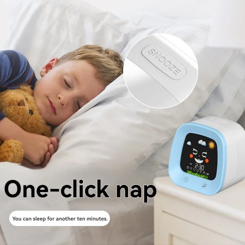 子供用睡眠トレーナー目覚まし時計 4色ナイトライトと睡眠サウ - Sound Sleep Trainer Clock のレビューと価格